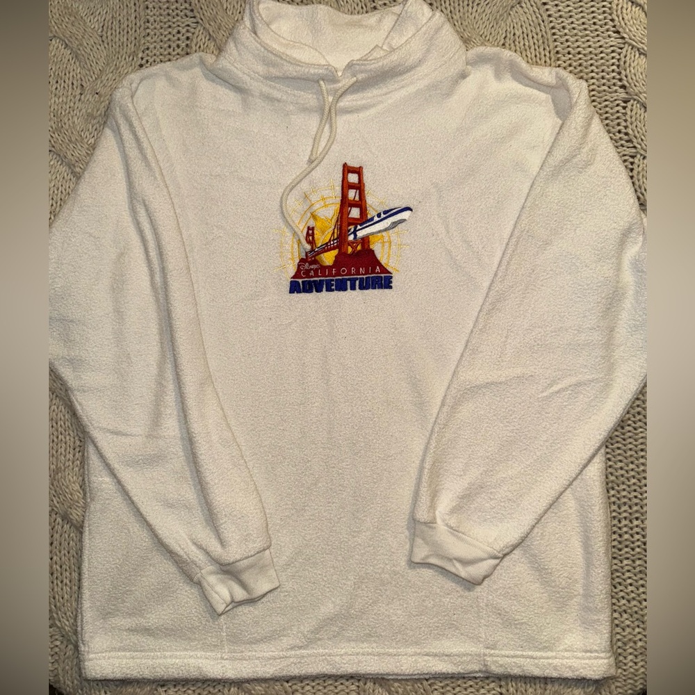 Vintage Disneyland Resort White California Adventure Hoodie sweater